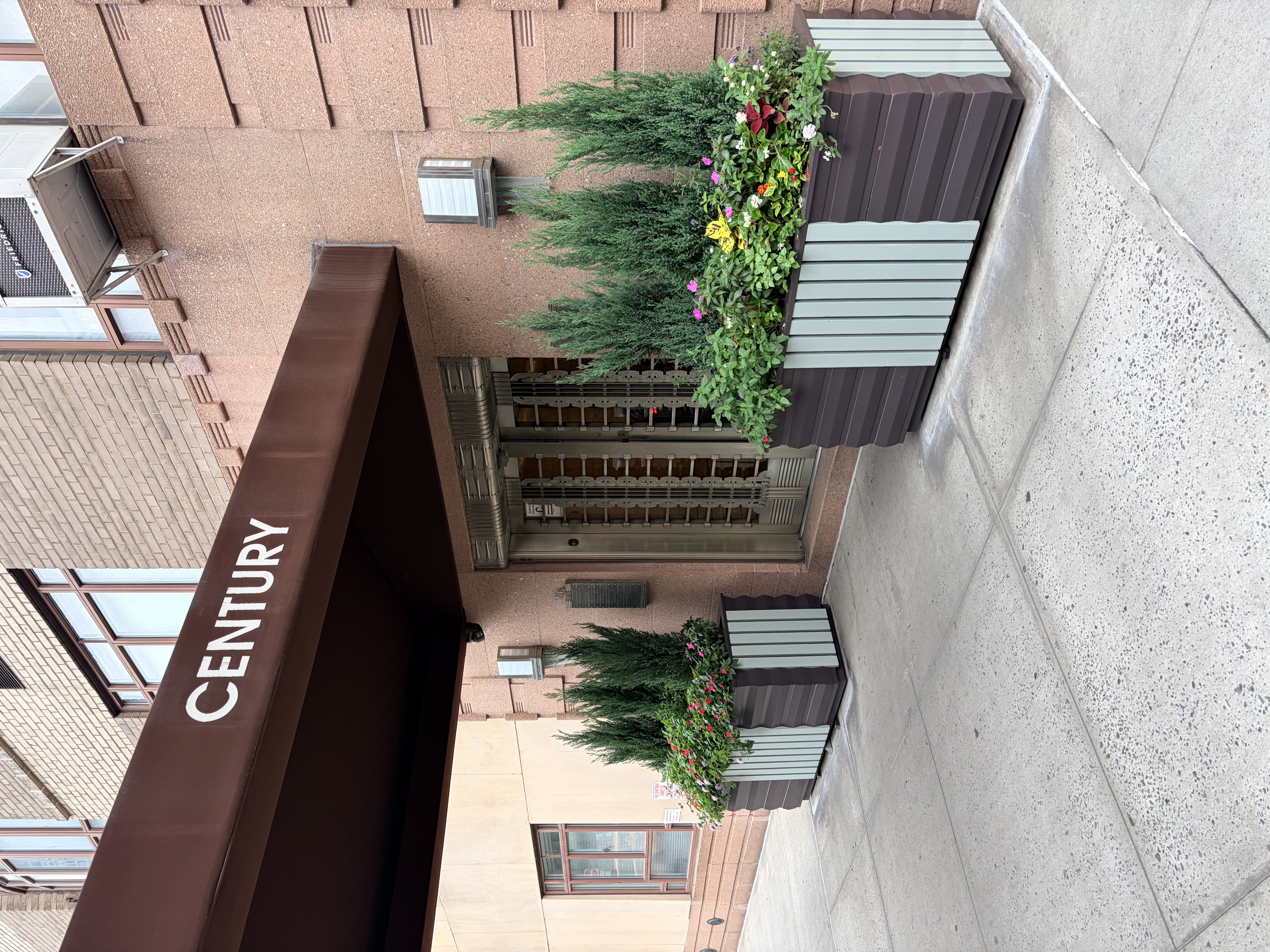 The Century building entrance at 25 Central Park West